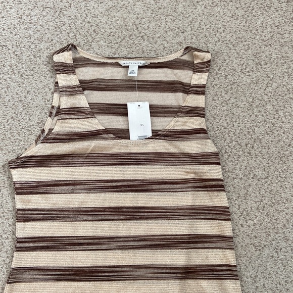 NWT Banana Republic Metallic Knit Tank, XS - Picture 3 of 11